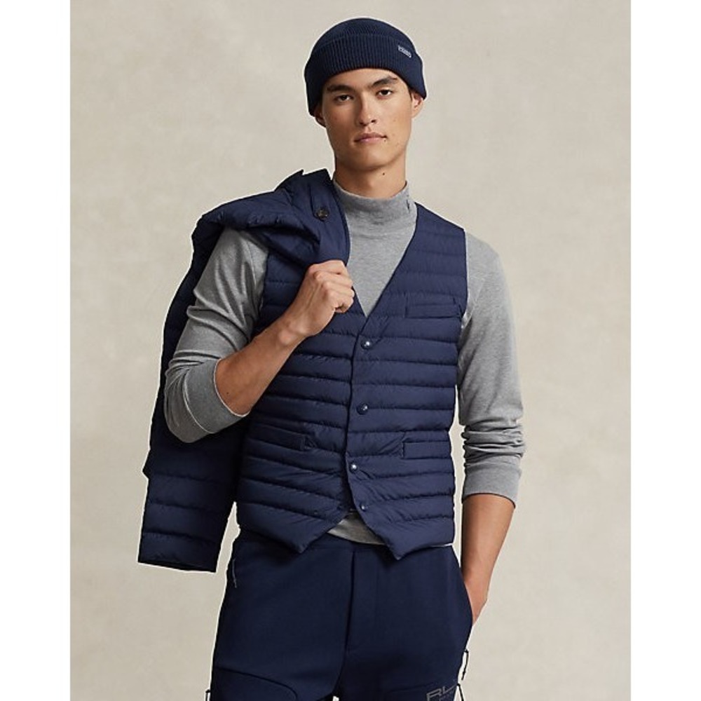 RLX Ralph Lauren Men Down Puffer Vest Gilet Waistcoat Navy Blue SZ M New $498